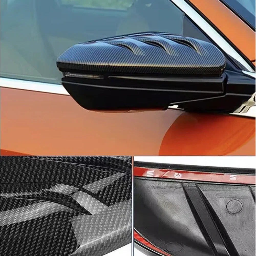 CARBON FIBER SIDE MIRROR COVER CAPS FOR 2016-21 HONDA CIVIC ADD-ON MU STYLE